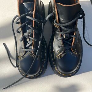 Dr. Martens Women’s Black Boots with Orange Accents